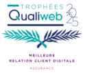 Trophées Qualiweb 2025 meilleure relation client digitale assurance